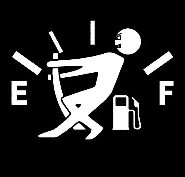 Funny Pull Fuel Tank Car Stickers