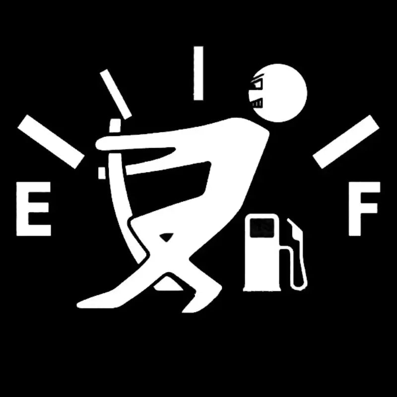 Funny Pull Fuel Tank Car Stickers